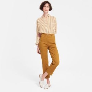 Everlane straight leg crop / size 4 regular / golden brown